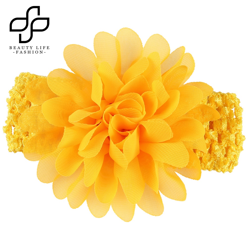 Băng Đô Voan Hoa Co Giãn Thời Trang Cho Bé Gái