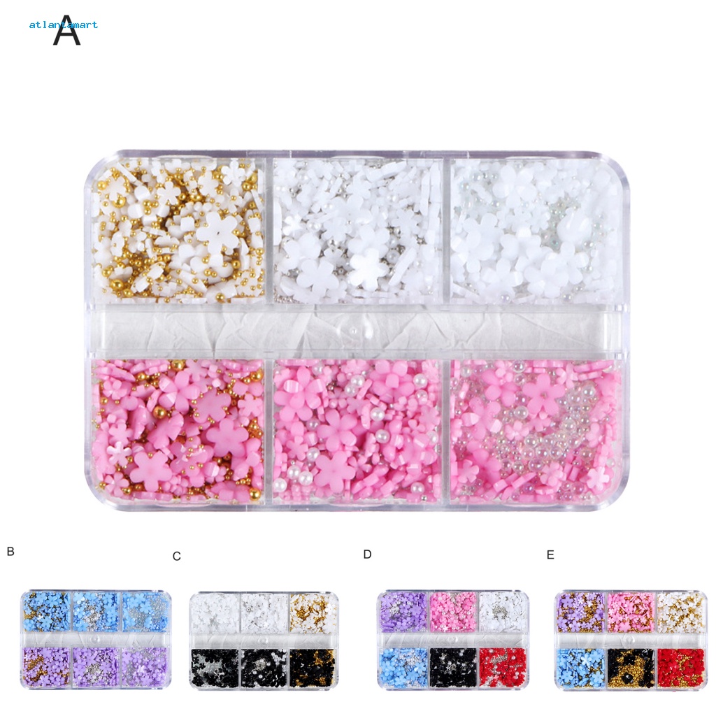 Túi Đựng Đồ Dùng Cao Cấp Tiện Dụng| Ốp Điện Thoại Trang Trí Móng Tay Nghệ Thuật Hình Hoa Năm Cánh Bằng Nhựa Resin Nhỏ Gọn Sành Điệu 6