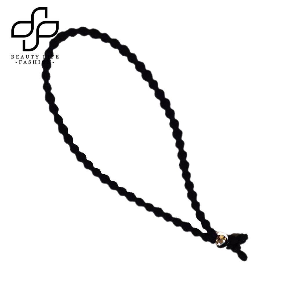 Dây Cột Tóc Đuôi Ngựa Màu Trơn Tùy Chỉnh Độ Dài Thời Trang Cho Nữ