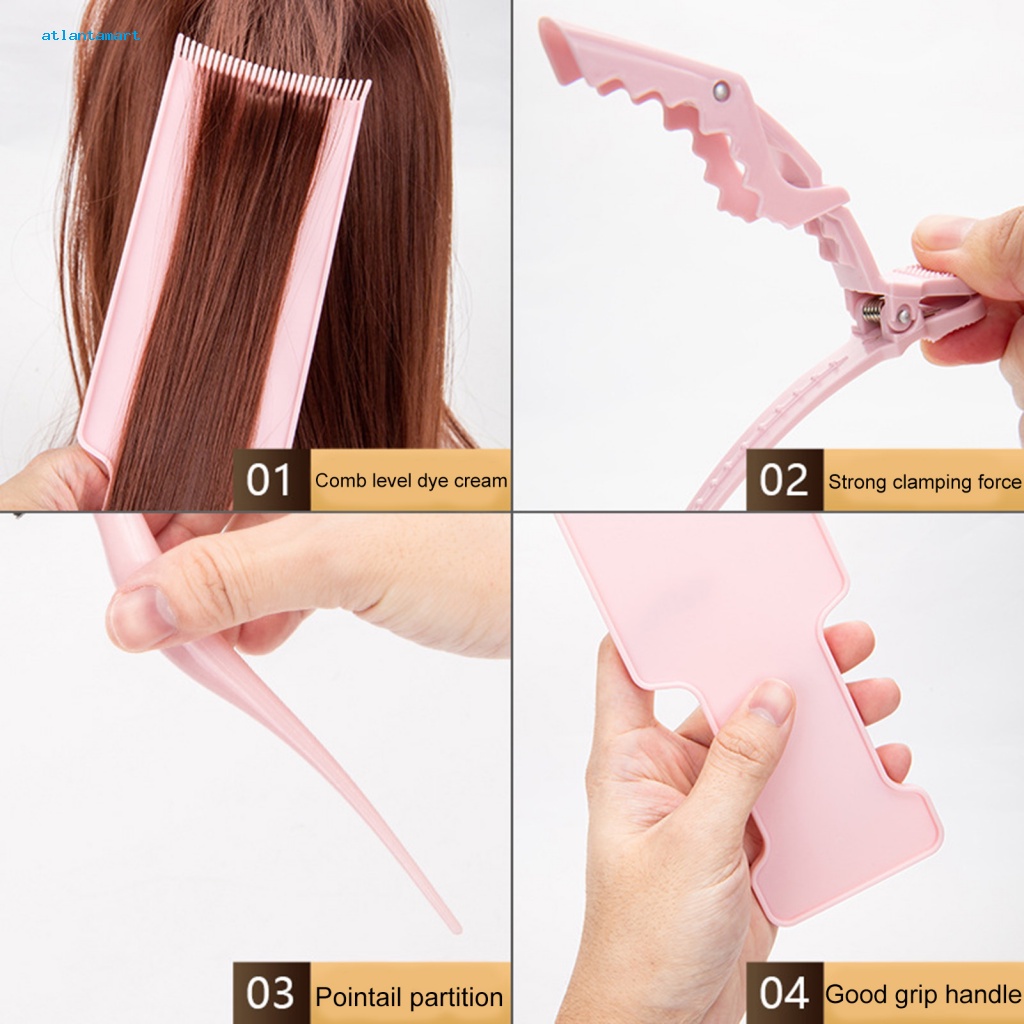 Túi Đựng Đồ Dùng Cao Cấp Tiện Dụng| Set 4 Bảng Nhuộm Tóc Tay Cầm Dài Kèm Kẹp Tiện Dụng Cho Salon