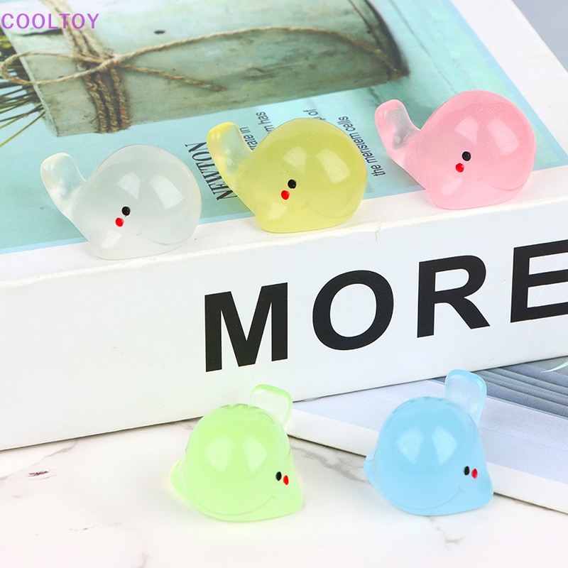 Set 5 Đồ trang trí Cá Heo Dạ Quang Mini Dễ Thương Trang Trí Bể Cá