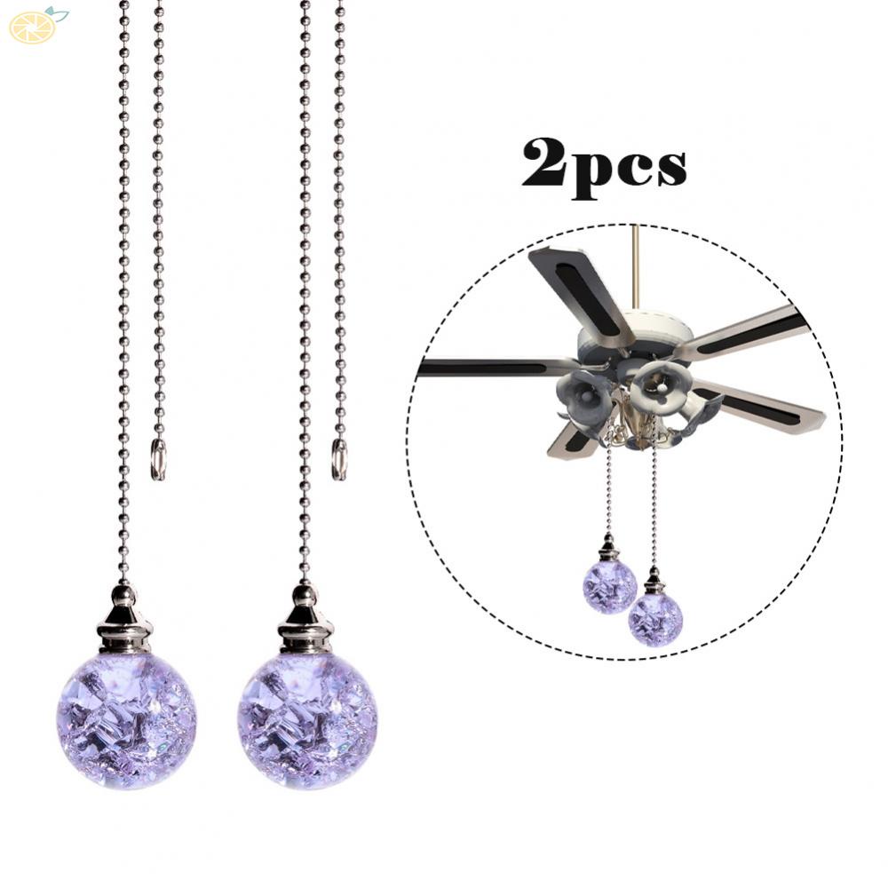 【VARSTR】Ceiling Fan Zip Per Crystal Material For Ceiling Fans ADJUSTABLE LENGTH