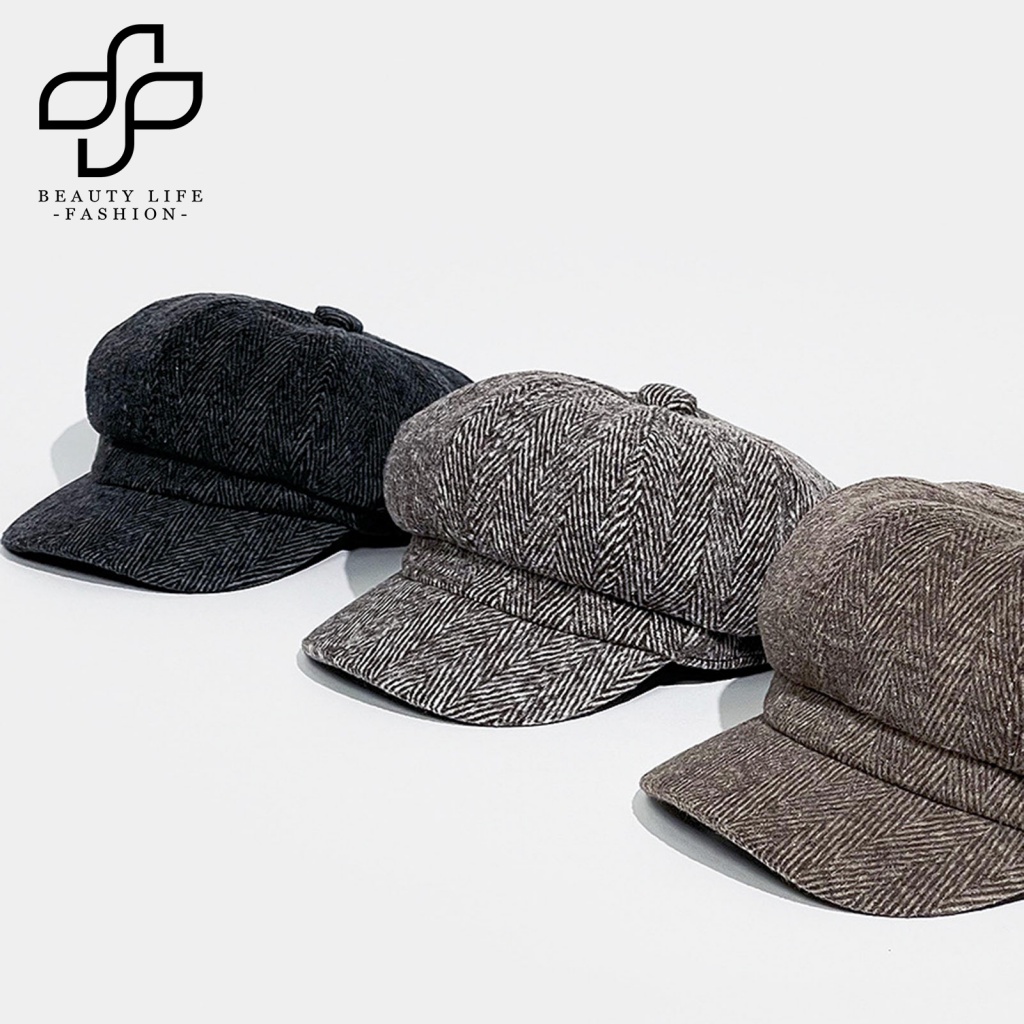 Mũ Beret Chống Nắng Bằng Polyester Thoáng Khí Không Phai Màu Phong Cách Cổ Điển Thời Trang Cho Nam Và Nữ
