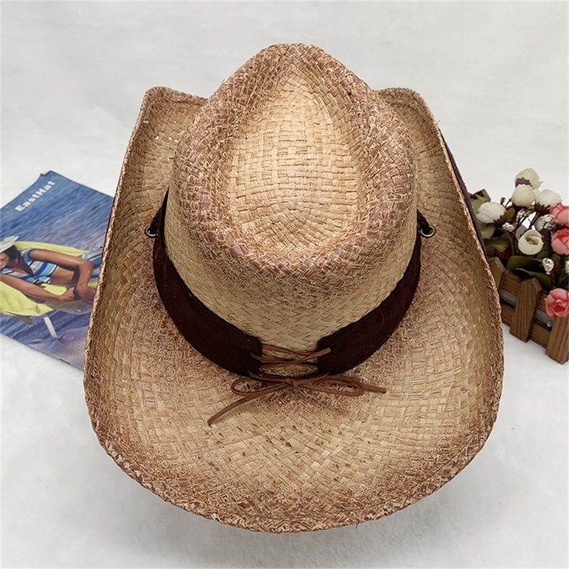 Mũ Cói Vành Tròn Thêu Hoa Thời Trang Mùa Hè Cho Tuổi Teen