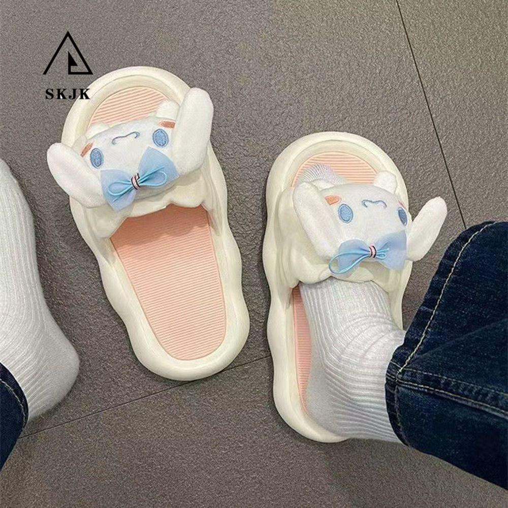Dép Xỏ Ngón Đi Trong Nhà Đế Dày Mềm Mại Thoải Mái Họa Tiết Hoạt Hình Thời Trang Mùa Hè Cho Cặp Đôi