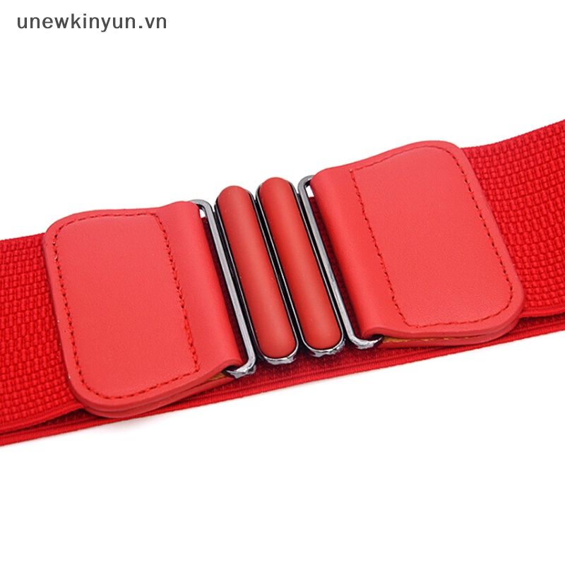 Thắt Lưng Co Giãn Bản Rộng Phối Khóa Thời Trang Cho Nữ