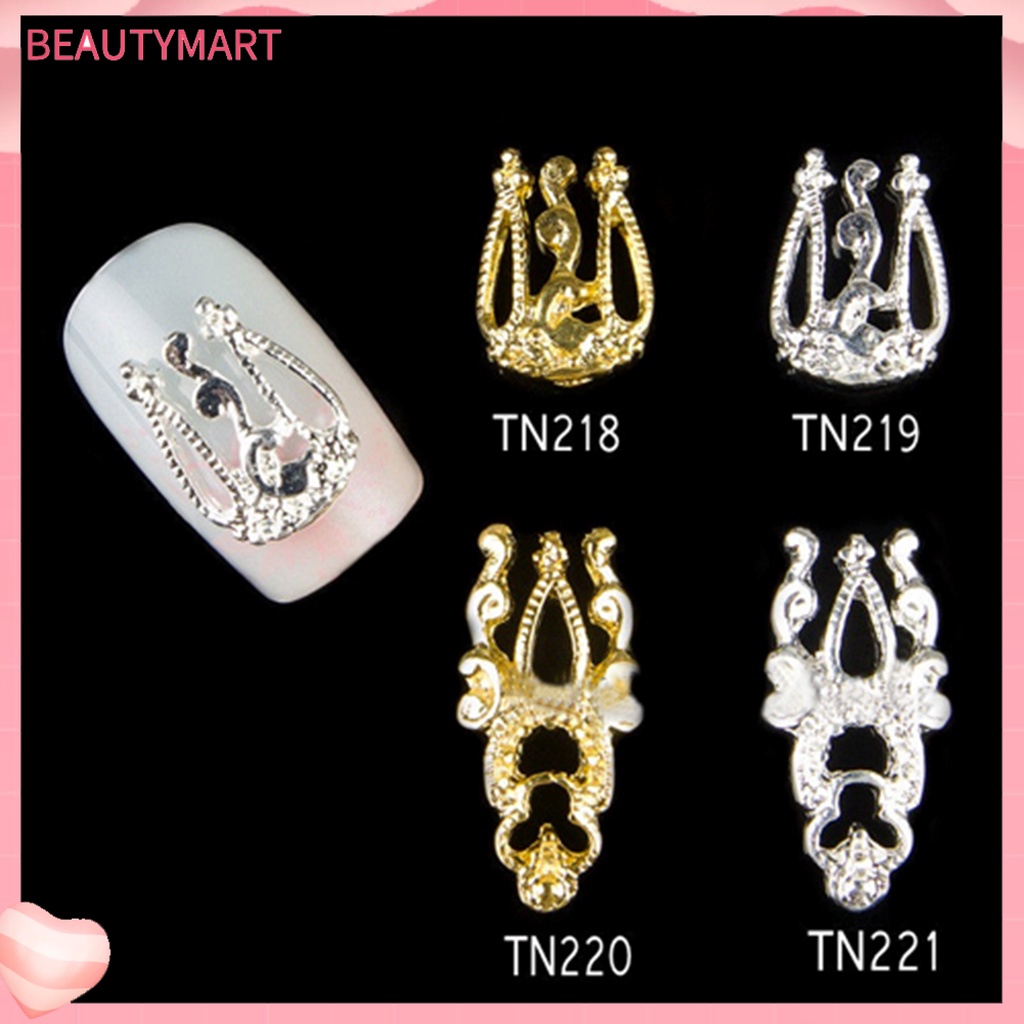 Bộ 10 Miếng Dán Trang Trí Móng Tay Bằng Hợp Kim DIY