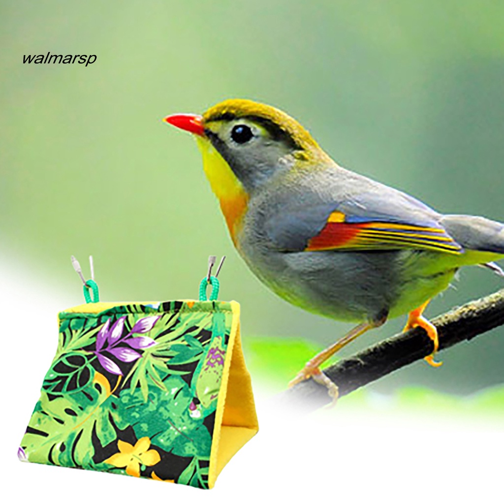 Võng Treo Bằng Vải Flannel In Họa Tiết Dễ Thương Thoải Mái Cho Chim Vẹt