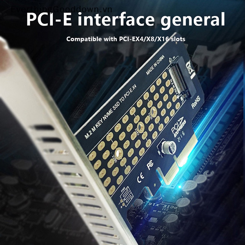 Everthingooddown M.2 NVME SSD Sang PCIe 4.0 64Gbps M-Key PCIe 4.0 X4 Dành Cho Máy Tính Để Bàn PCI-E GEN4