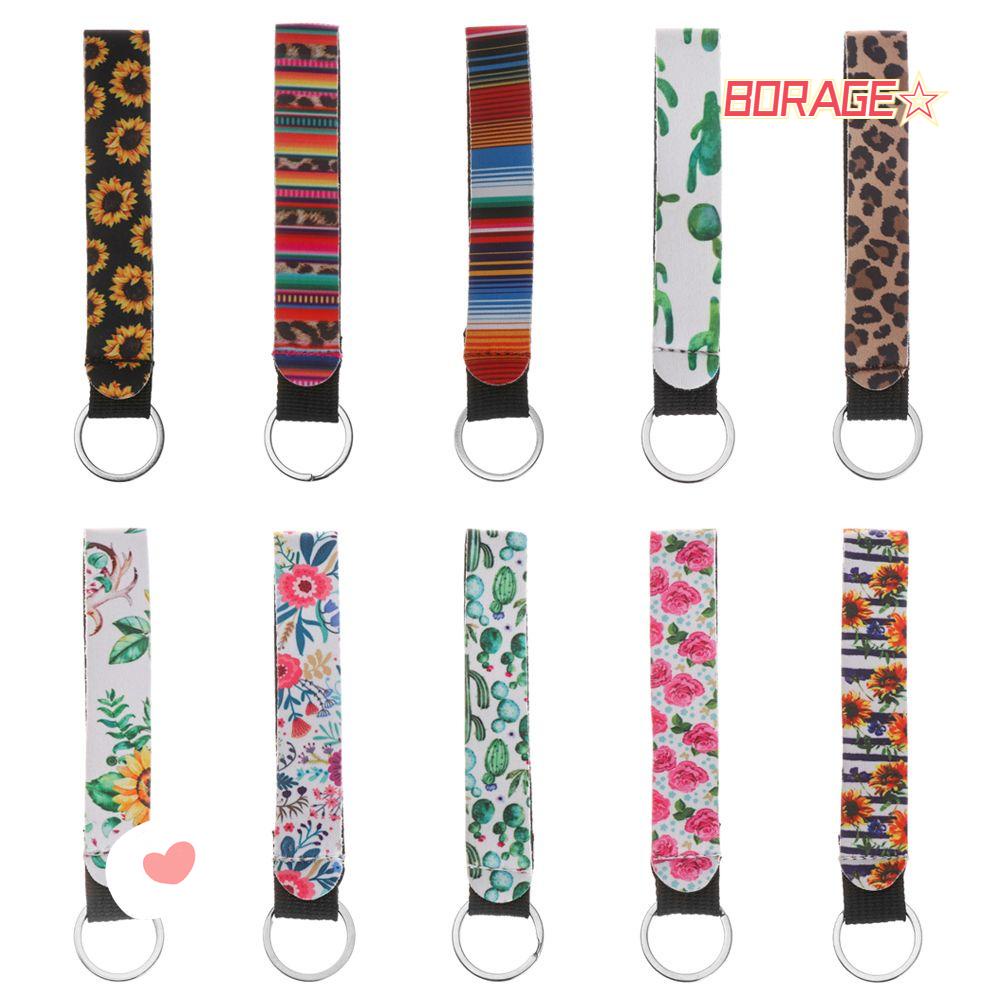 Móc Chìa Khóa Họa Tiết Da Báo / Hoa Hướng Dương Thời Trang Giá Đỡ