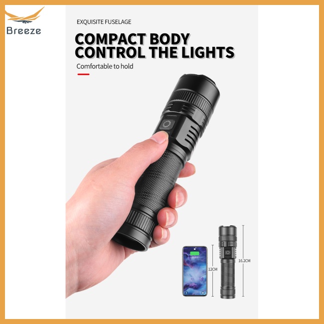 Đèn Pin Led Xhp70 Mini 5 Cấp Độ Bằng Hợp Kim Nhôm Tiện Dụng