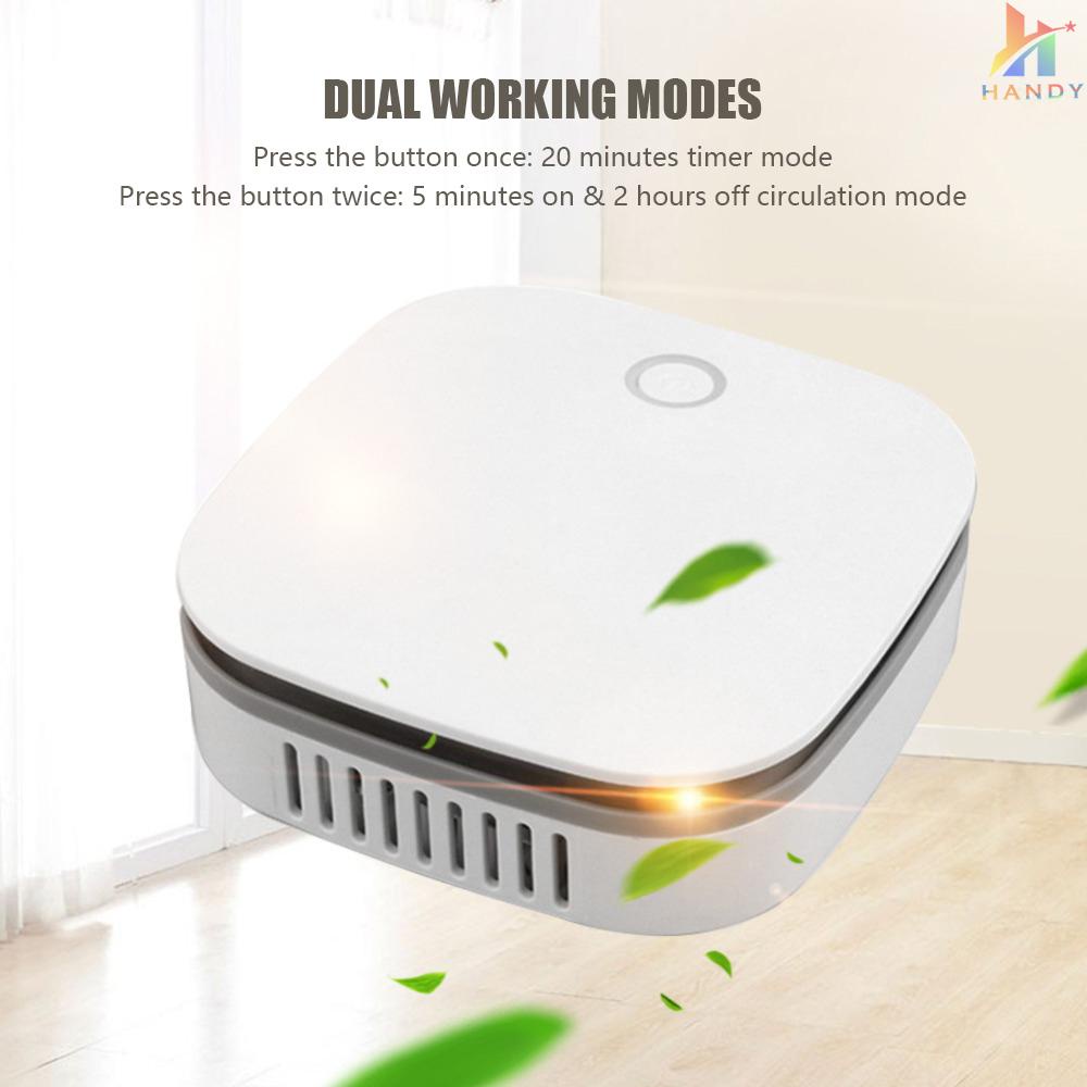Máy Lọc Không Khí Ozone O3 Ion Âm Khử Mùi Hôi 2 Chế Độ Hẹn Giờ Dùng Trong Nhà / Văn Phòng / Xe Hơi