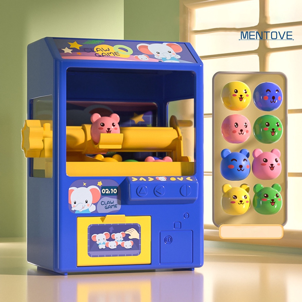 Máy Gắp Kẹo Mini Bằng Nhựa ABS Mềm Trong Suốt Có Nhạc Và Đèn Giải Trí Sáng Tạo Cho Bé Mẫu Giáo