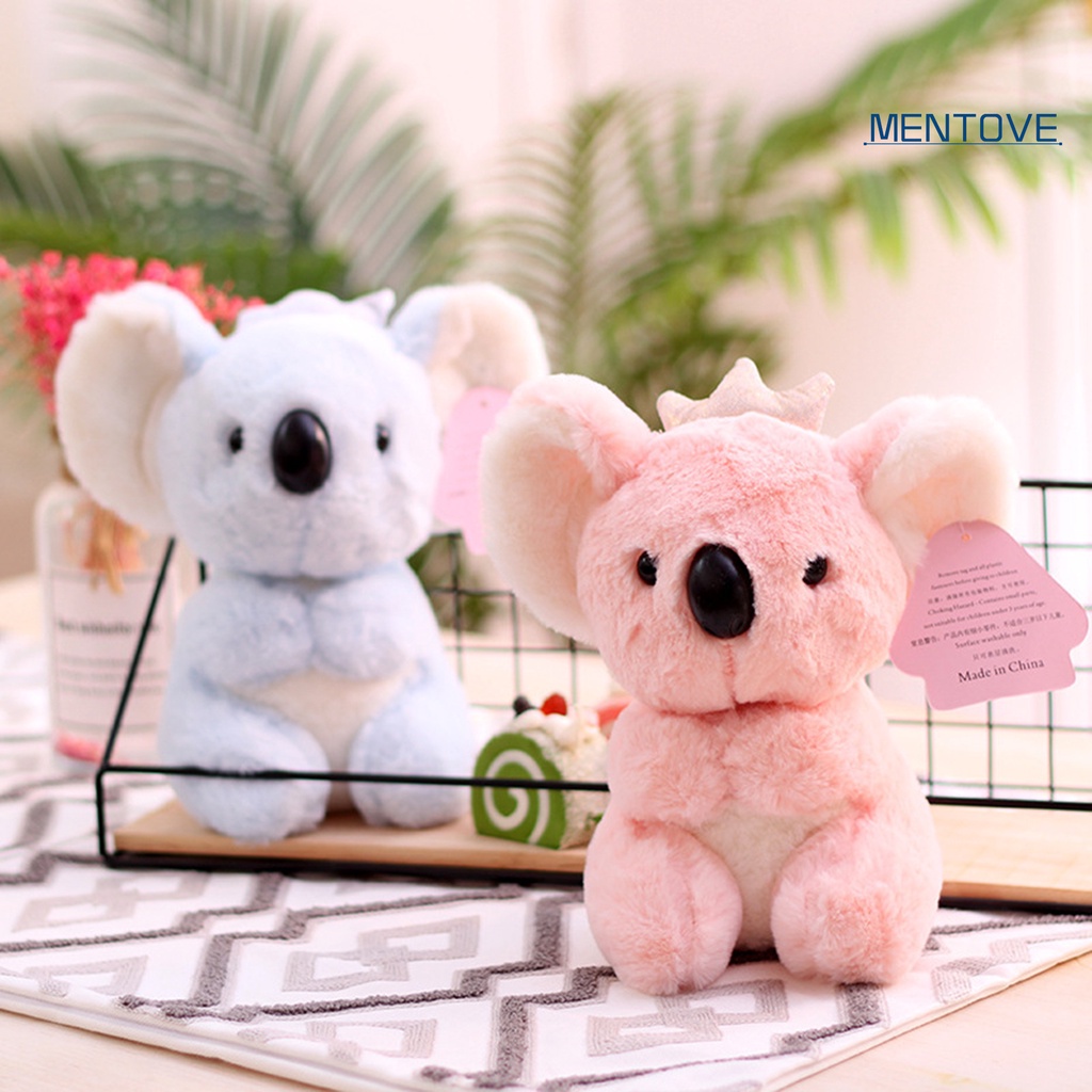 [MT] Thú Nhồi Bông Hình Gấu Koala Đeo Vương Miện Bằng Cotton PP Cảm Ứng Sống Động Thoải Mái