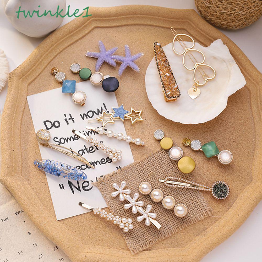 Set 8 / 10 Kẹp Tóc Nhiều Kiểu Dáng Thời Trang Cho Nữ