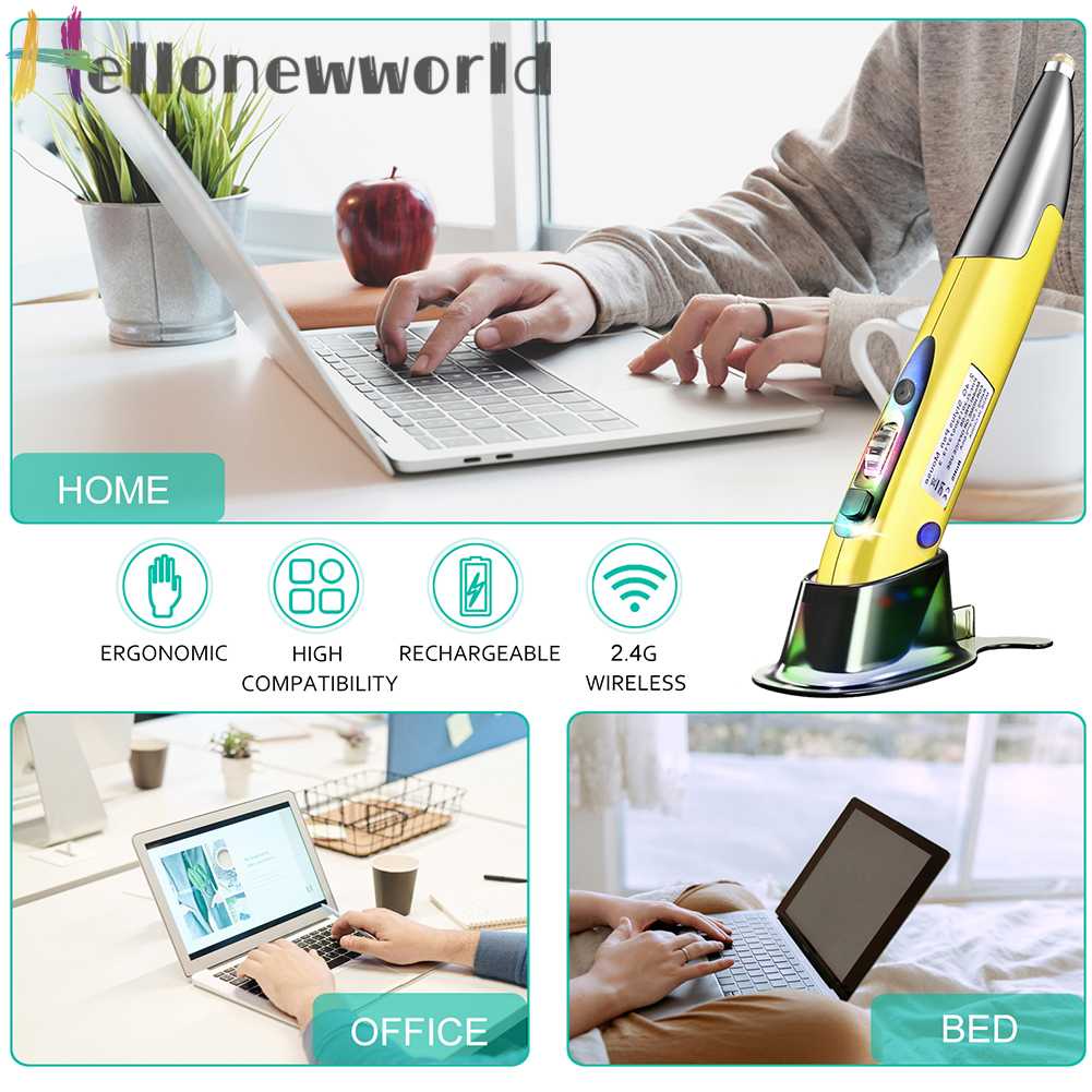 Chuột Quang Không Dây PR-A19 2.4GHz ĐầU CắM USB ChấT LượNg Cao Mi