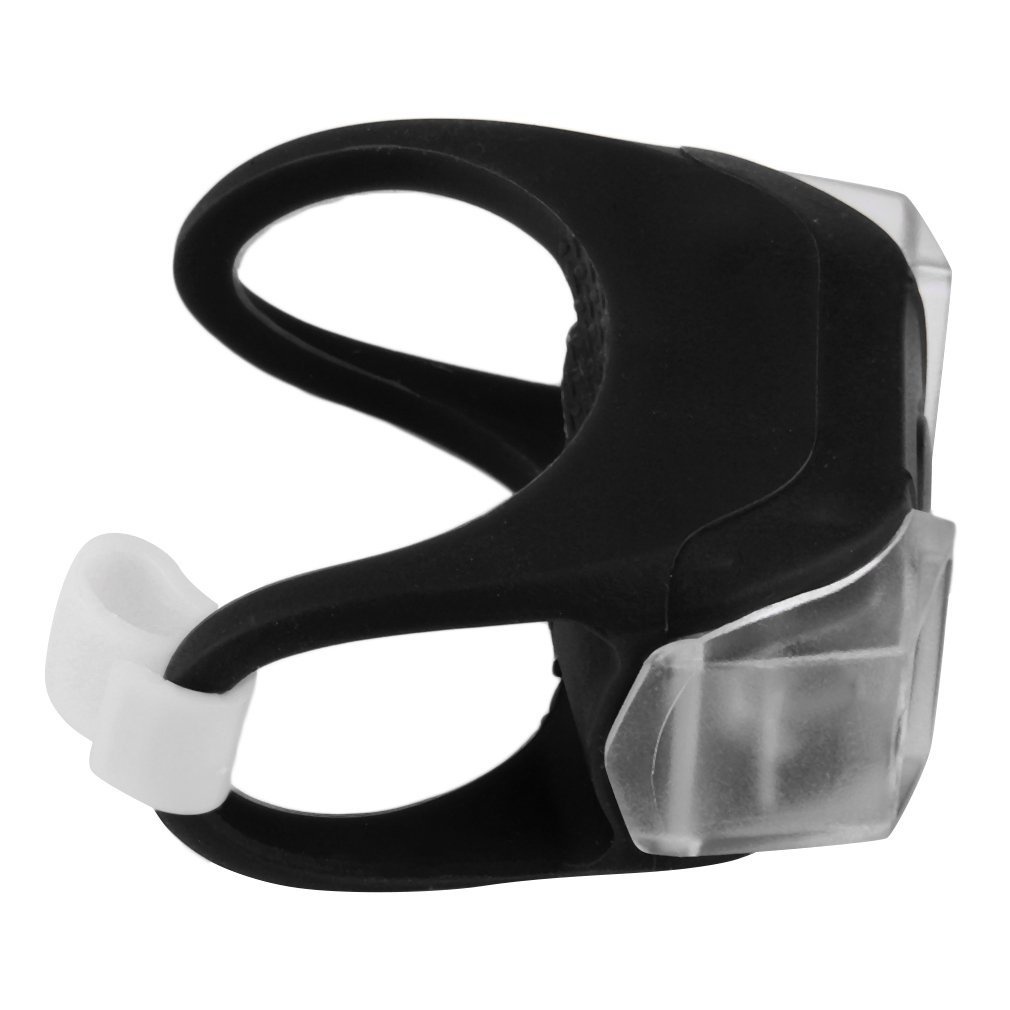 1Pc Bicycle Front Light Flash 3 Modes Silicone Led Head Rear Wheel Bike Lamp Waterproof Cycling Lights With Battery [Q/13]