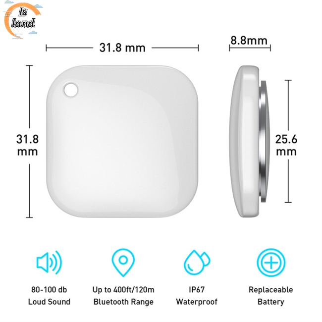 [IS] Thiết Bị Theo Dõi Vị Trí Thú Cưng Chống Thất Lạc Mfi Bluetooth Cho Iphone Ipad