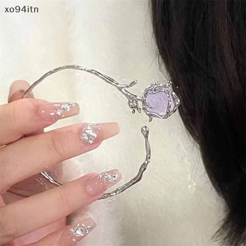 Vòng Đeo Tay Bằng Hợp Kim Hình Hoa Hồng Phong Cách Gothic Thời Trang Cho Nữ