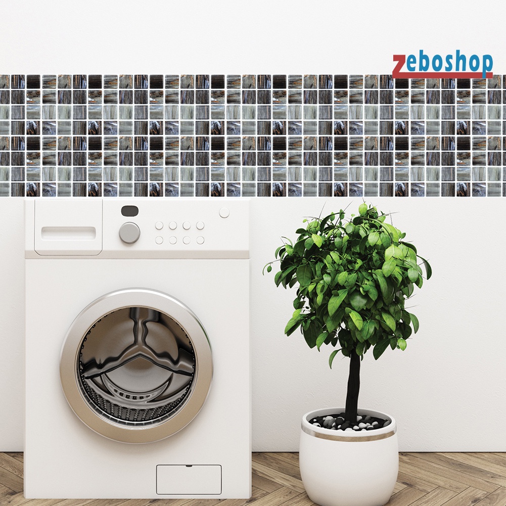 Bộ 6 Miếng Dán Sàn Nhà Chống Thấm Nước Phong Cách Châu Âu