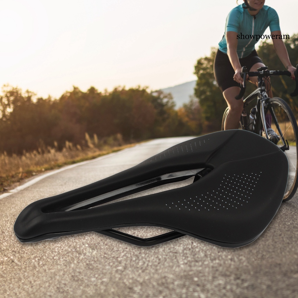 Yên Xe Đạp Bằng Da Sợi Tổng Hợp Thoáng Khí Chống Sốc
