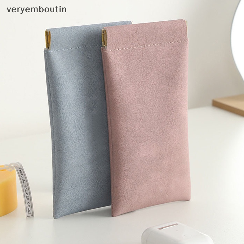 Túi Da Đựng Mắt Kính Tự Động Đóng Kín Tiện Dụng Cho Văn Phòng