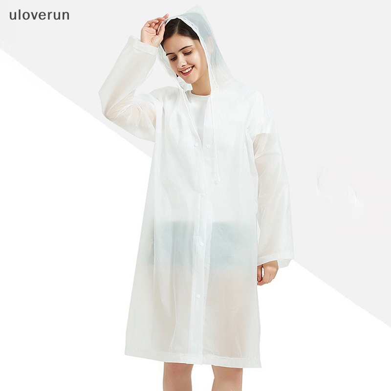 Uloverun Áo Mưa Dày Dặn Có Mũ Trùm Chống Thấm Nước Tiện Dụng