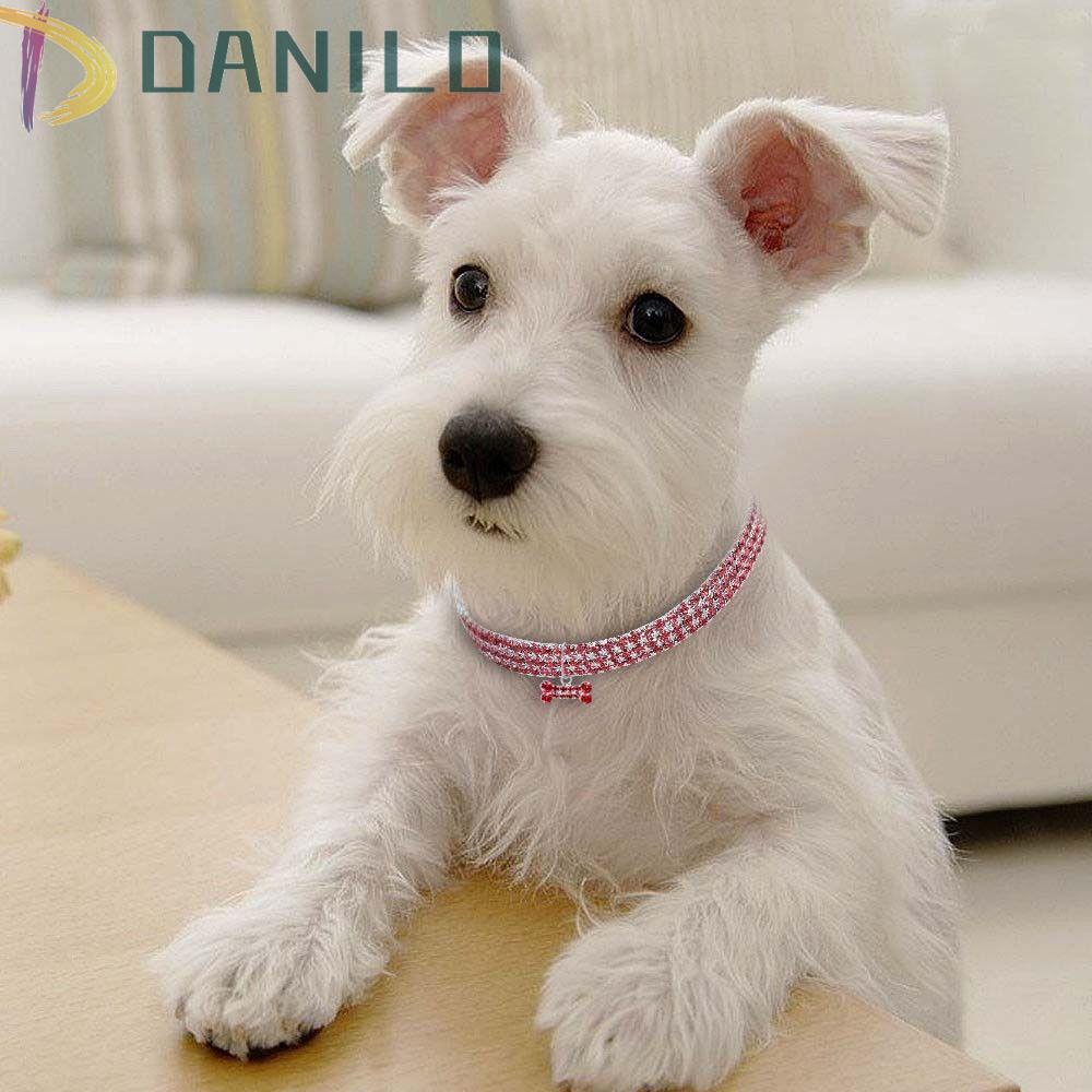 Vòng Đeo Cổ Chó Danielo Size S / M / L Toàn Bộ|Dây Đeo Cổ Đính Kim Tuyến Lấp Lánh Thời Trang Cho Thú Cưng