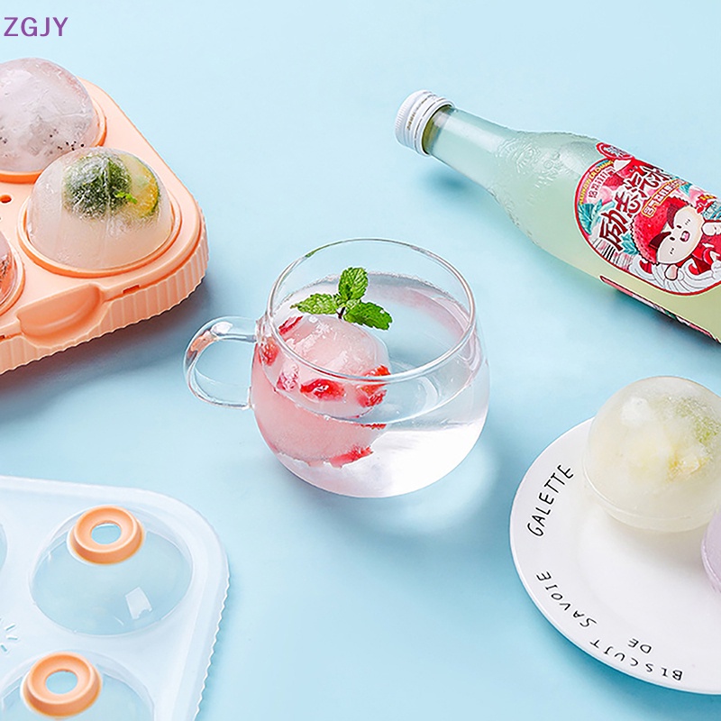 Khuôn Làm Đá Hình Cầu 3D Bằng Silicone Đường Kính 6.5cm Mới