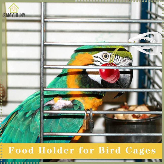 Set 12 Kẹp Thức Ăn / Trái Cây / Thức Ăn Cho Chim Vẹt