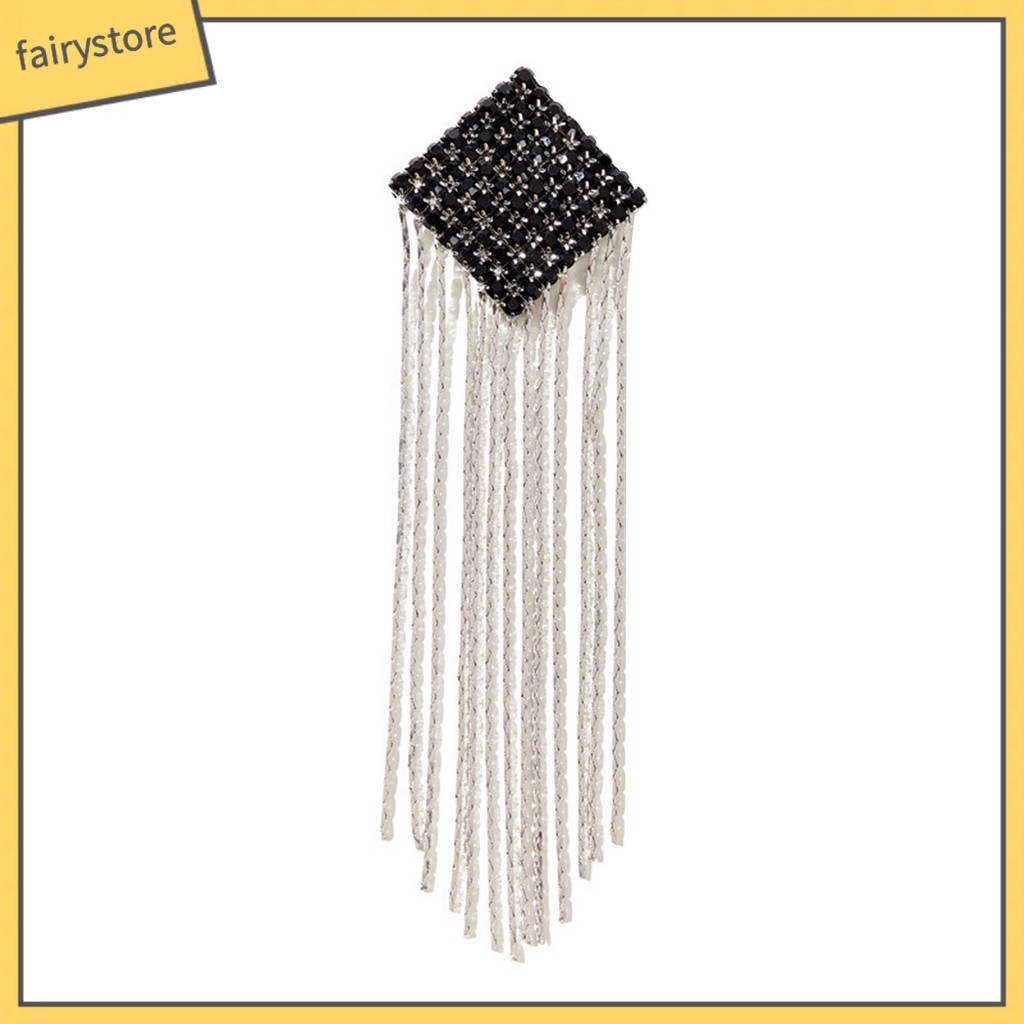 [FRO] Bông Tai Thả Dây Dài Bằng Hợp Kim Trang Sức Đơn Giản Thời Trang Cho Ngày