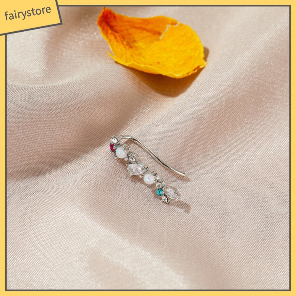 1 Khuyên Vành Tai Đính Đá Ngọc Trai Giả Thanh Lịch Dành Cho Nữ