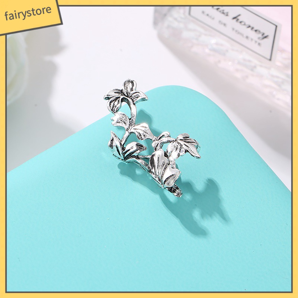 1 Khuyên Kẹp Vành Tai Hình Chiếc Lá Thời Trang Nữ