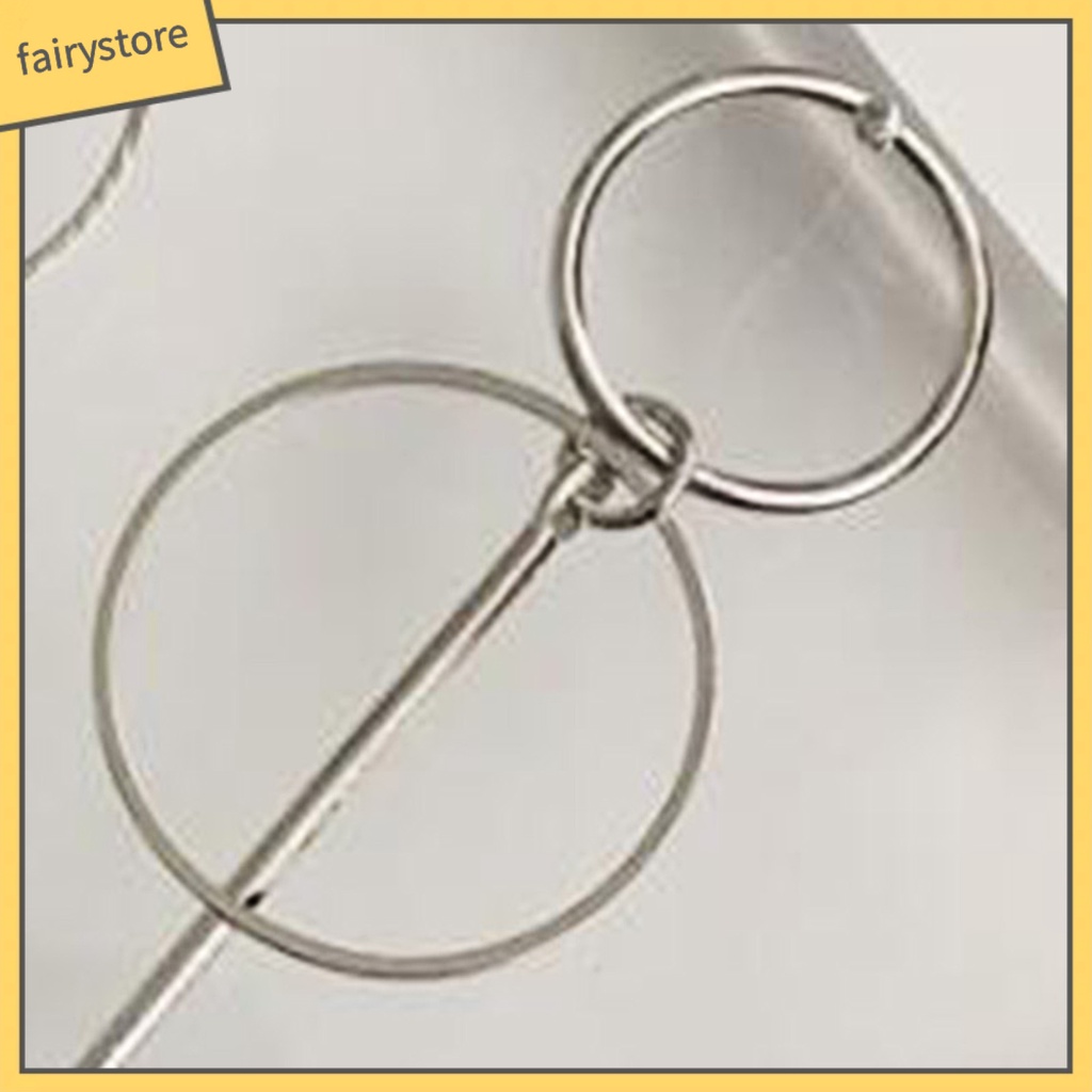 Bông Tai Hình Tròn Phối Tua Rua Dáng Dài Bằng Hợp Kim Thời Trang Dự Tiệc Cho Nữ