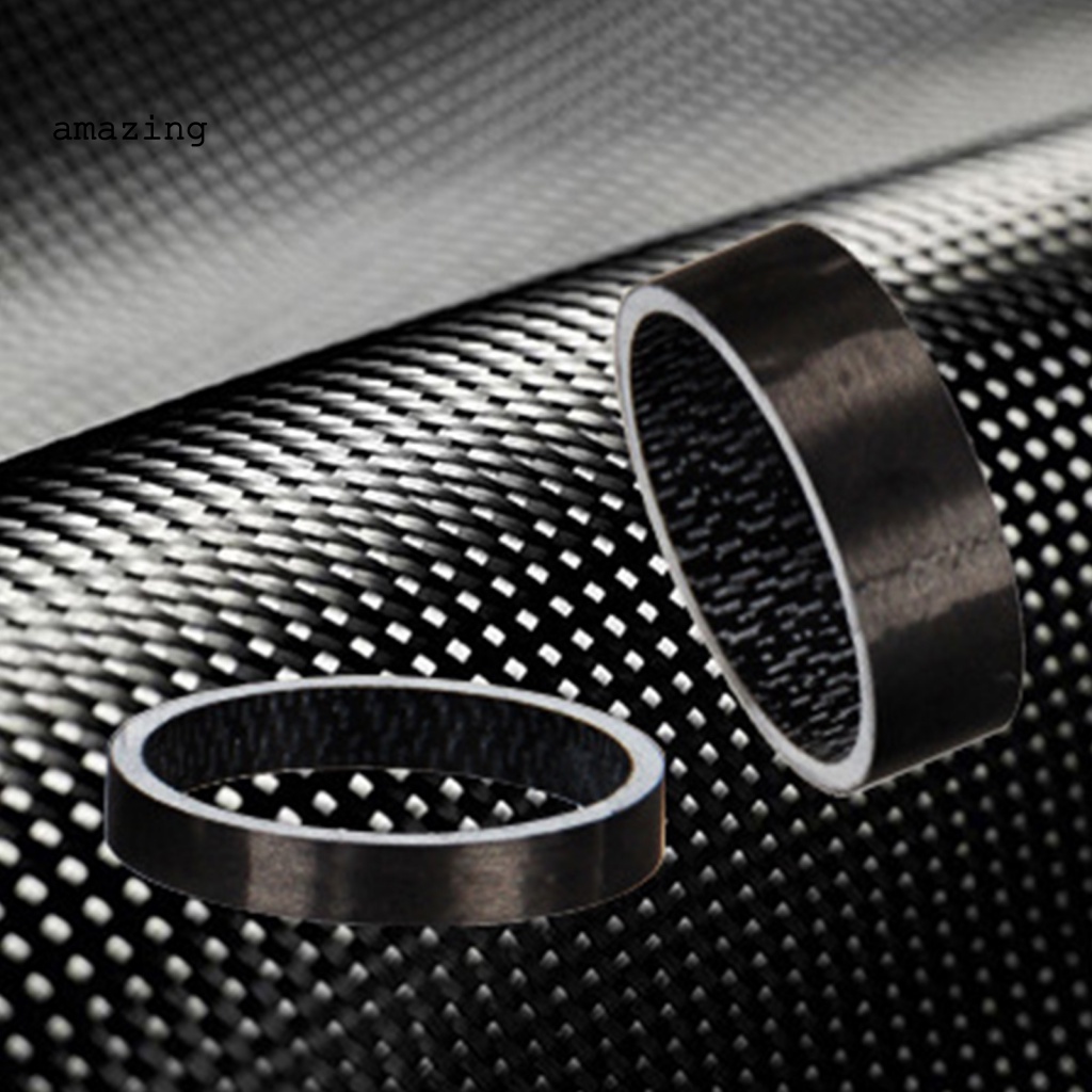 Bộ 5 Vòng Đệm Cổ Xe Đạp Bằng Sợi Carbon 5mm / 10mm / 15mm