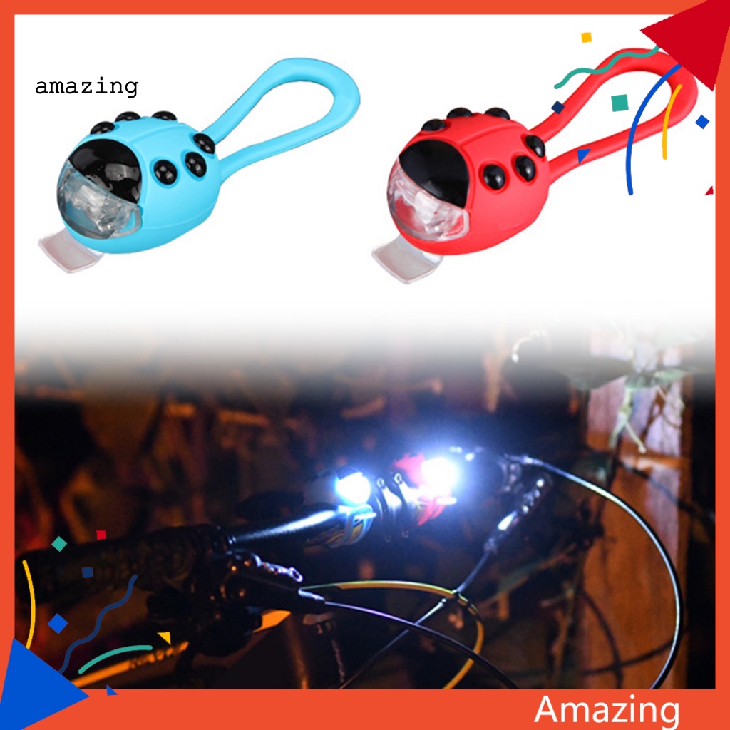 Đèn Pha Led Cảnh Báo An Toàn Hình Bọ Rùa Cho Xe Đạp Scooter