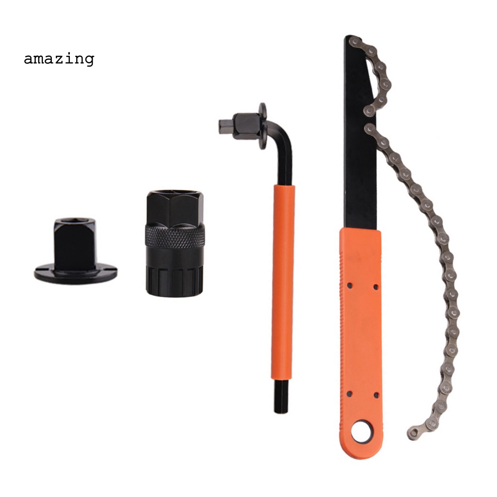 Bộ 4 Dụng Cụ Tháo Gỡ Băng Cát Sét Xe Đạp Bằng Thép Không Gỉ Độ Cứng Cao