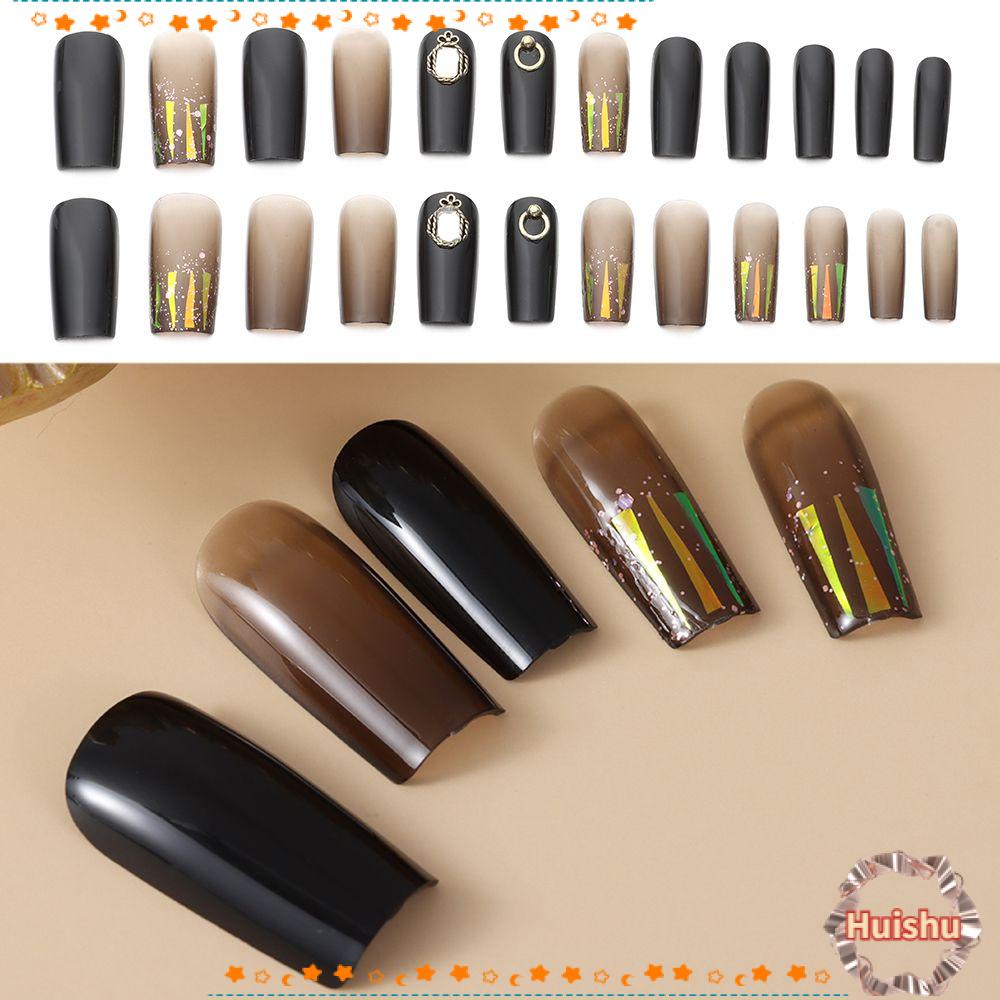 Bộ Móng Tay Giả Đầu Vuông Có Thể Tháo Rời