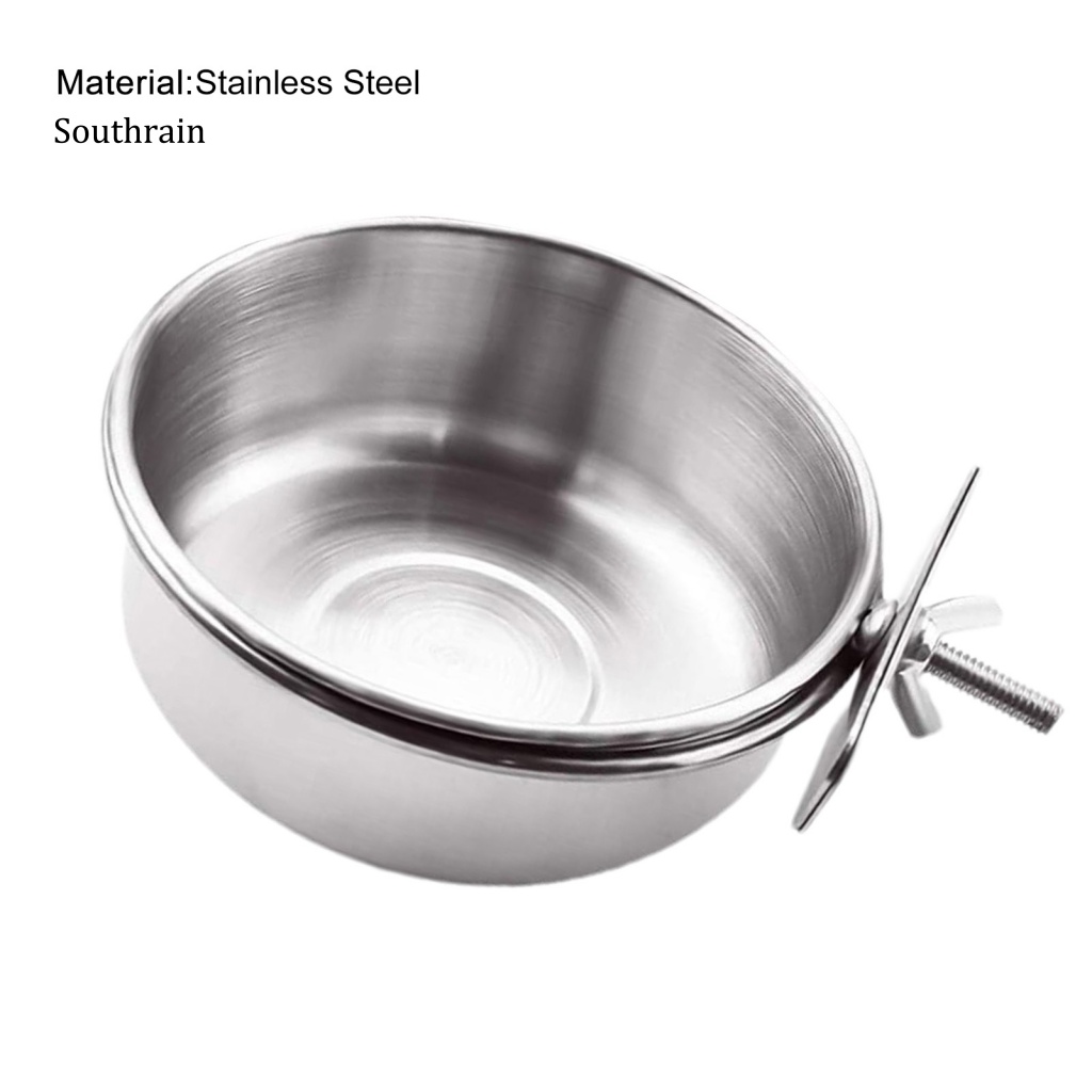 Bát Đựng Thức Ăn Sức Chứa Lớn Bằng Thép Không Gỉ Cho Chim Cảnh