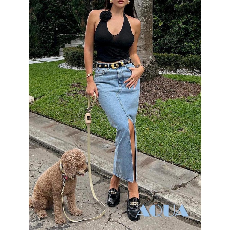 Áo Hai Dây Croptop Ôm Dáng Màu Trơn In Họa Tiết Hoa 3D Mùa Hè Cho Nữ