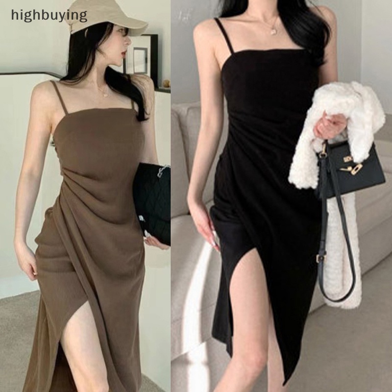 Hbvn Belle Đầm Không Tay Gấp Nếp Đơn Giản Đáng Yêu Phong Cách Đường Phố Hàn Quốc Hợp Thời Trang Cho Nữ