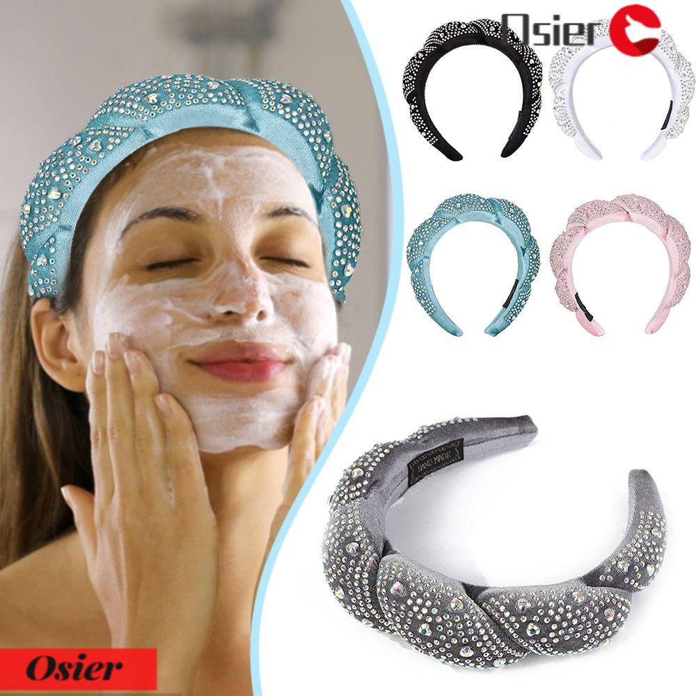 1 Băng Đô Cài Tóc Bằng Xốp Màu Trơn Dùng Rửa Mặt / Spa Cho Nữ