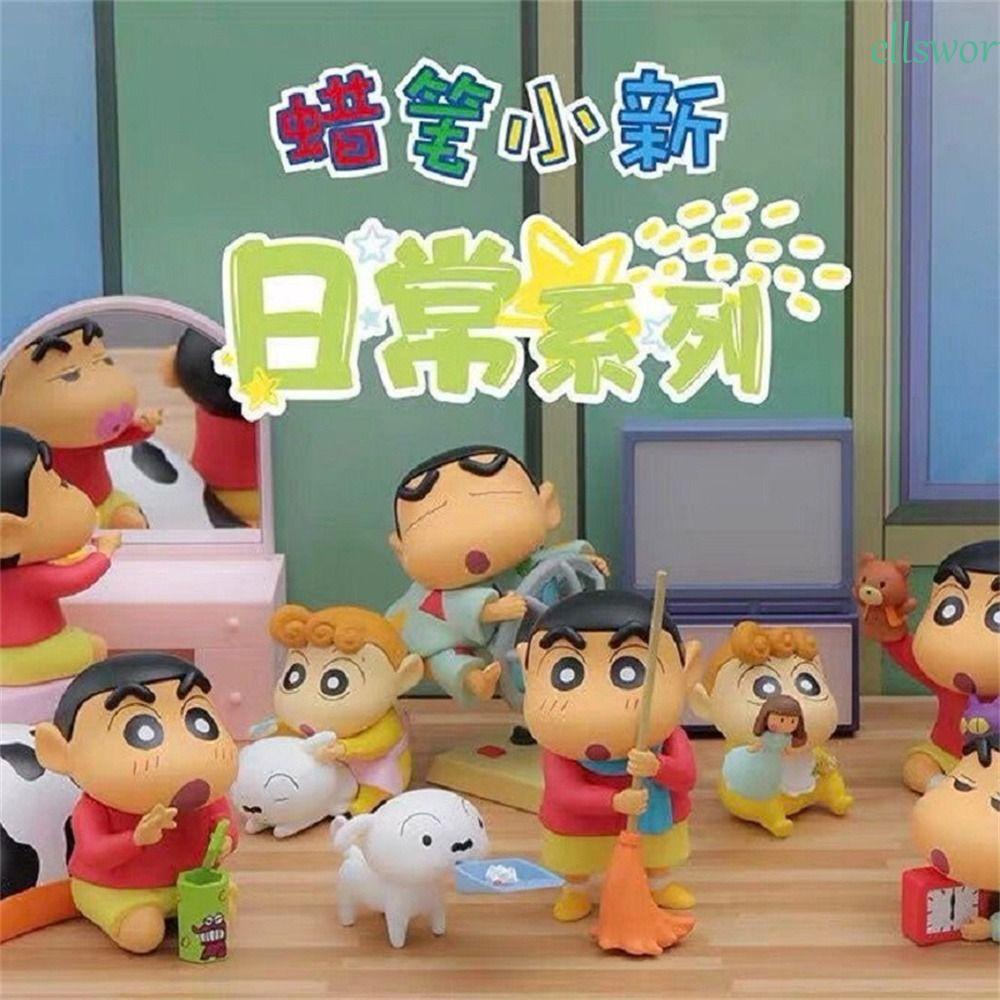 Elsworth Mô Hình Búp Bê Đồ Chơi Shin-chan Bằng PVC Dùng Làm Quà Tặng Sinh Nhật Cho Bé