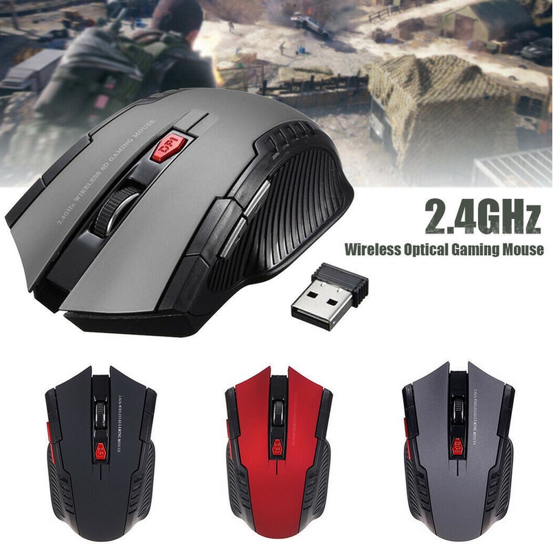 Chuột không dây 2.4GHz USB 1600DPI Cho Windows Mac PC Laptop luyoo27