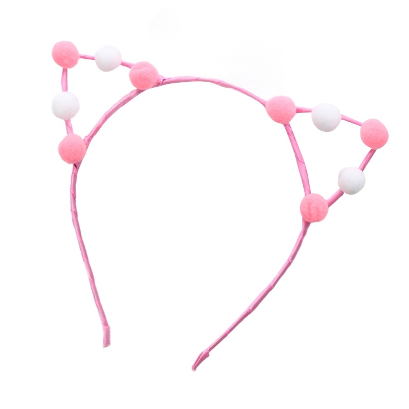 Băng Đô Cài Tóc Hình Tai Mèo Hoạt Hình Dễ Thương Cho Bé