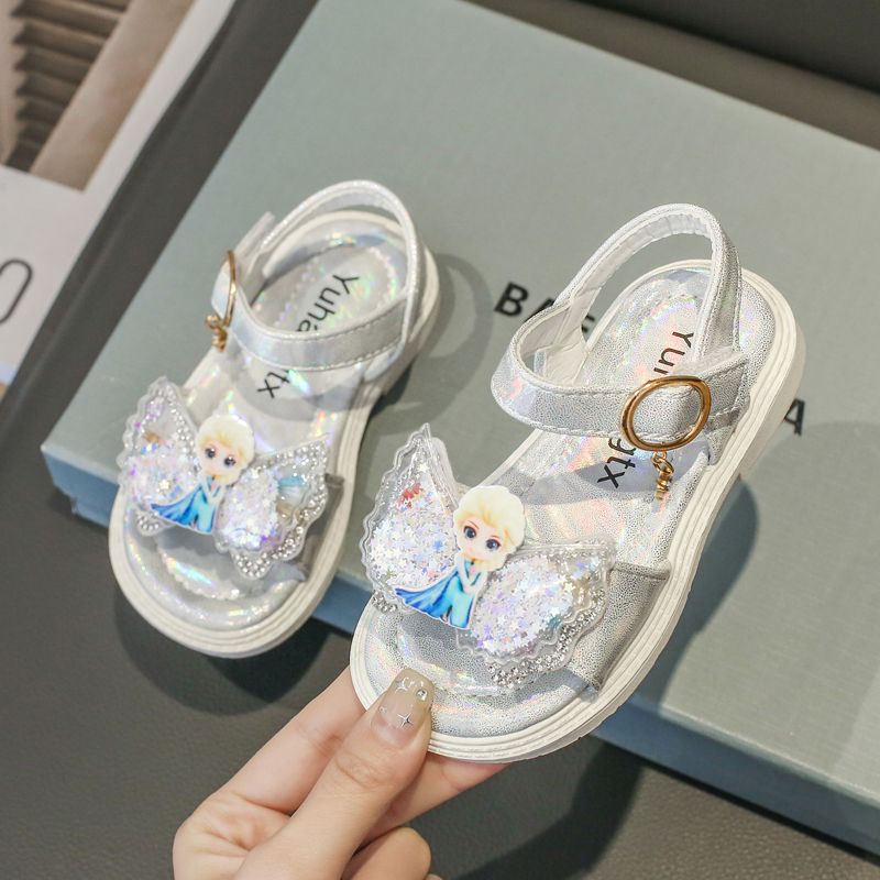 Xăng đan Công Chúa Bằng Da Đế Chống Trượt Dễ Thương Dành Cho Bé Gái