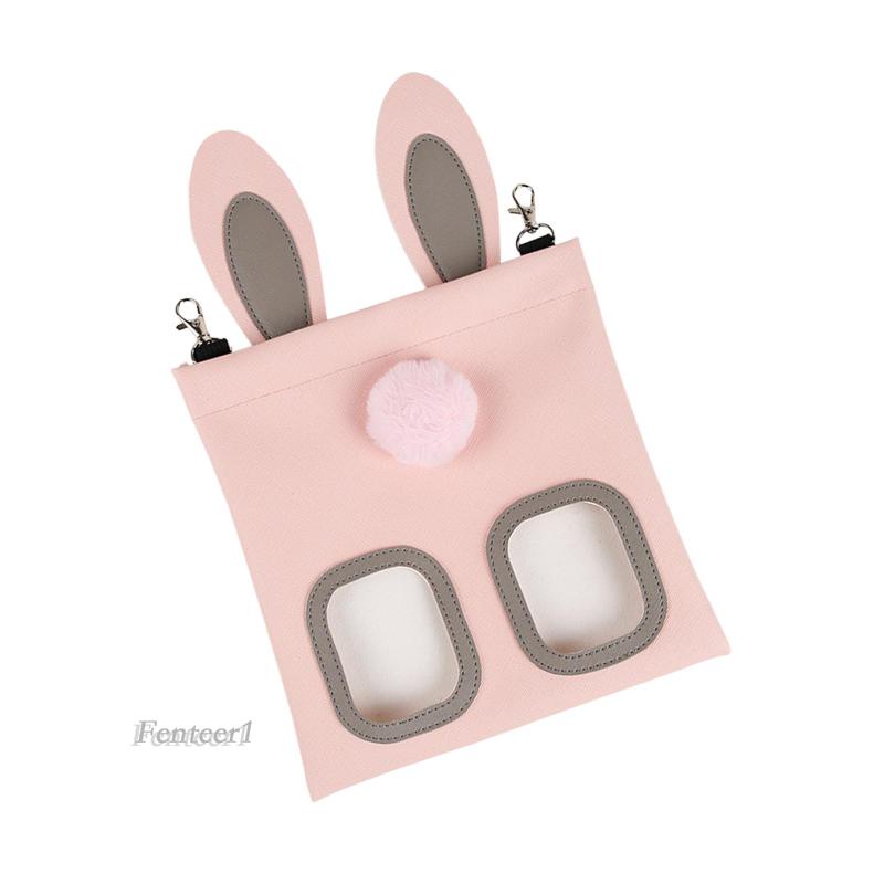 [Fenteer1] Túi Tote Đựng Thức Ăn Cho Thỏ Chinchilla Bằng PU Chống Thấm Nước