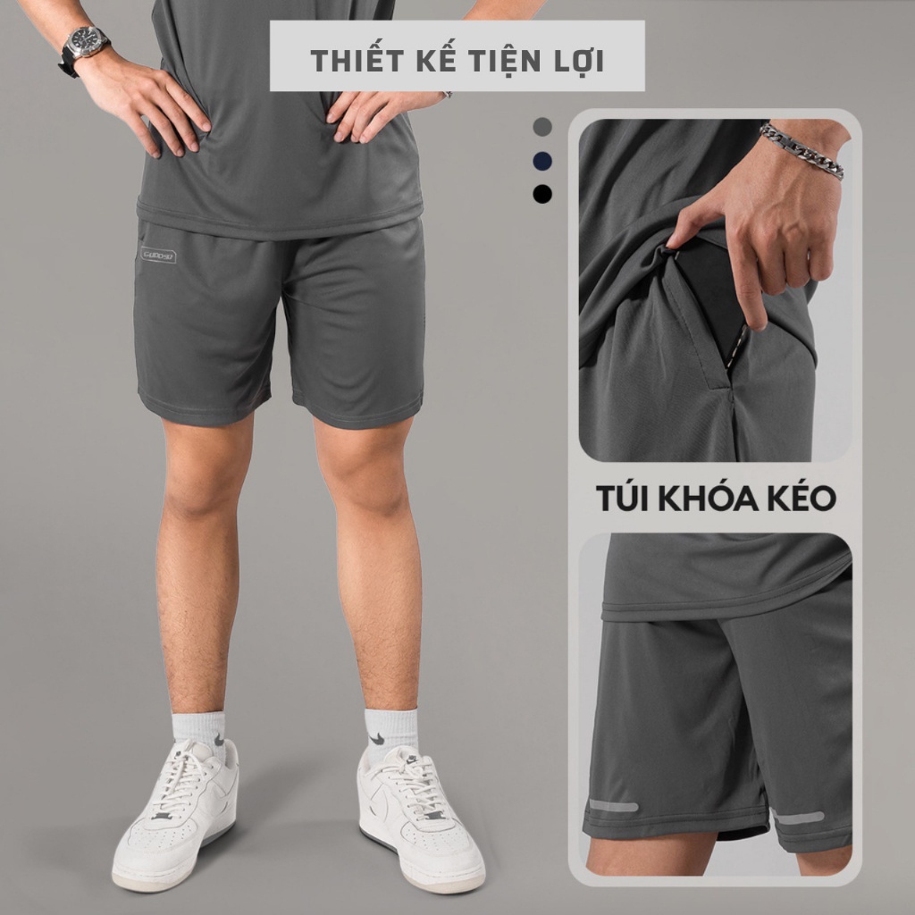 Bộ Thể Thao Nam Cổ Tròn Tay Ngắn, Bộ Thun Nma Chất Liệu Vải Thun Lạnh Coolmax Thấm Hút Mồ Hôi Tốt Full size 45-95kg