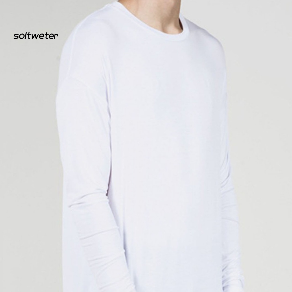 Áo Thun Cổ Tròn Màu Sắc Đơn Giản Cho Nam