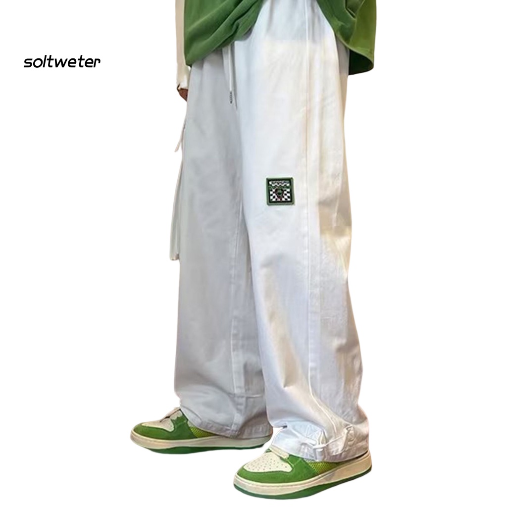 Quần Baggy Dáng Suông Nhiều Túi Màu Trơn Phong Cách Hip Hop Đường Phố Cho Nam